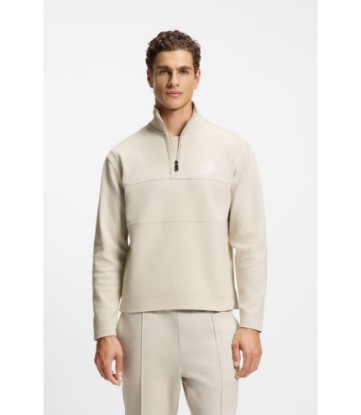 Cotton-blend sweatshirt with tennis-themed logo