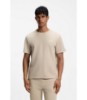 Cotton-blend pajama T-shirt with embroidered logo