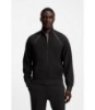 Contrast-piping sweatshirt in a cotton blend