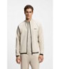 Active Zip-up sweatshirt in stretch gabardine