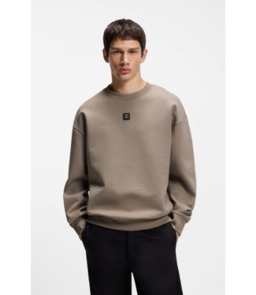 Stacked-logo sweatshirt in a cotton blend