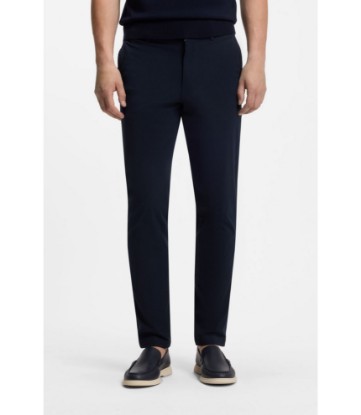Slim-fit pants in stretch-cotton dobby