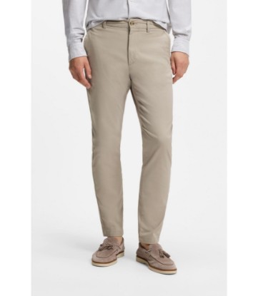 Slim-fit pants in stretch-cotton dobby