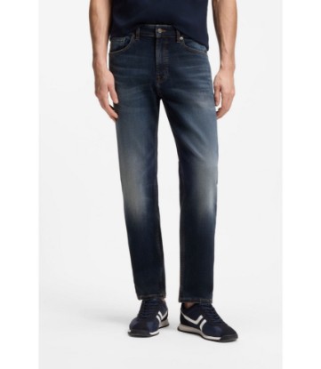 Maine Regular-fit blue-black jeans in soft motion denim
