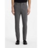 Slim-fit trousers in stretch-cotton dobby