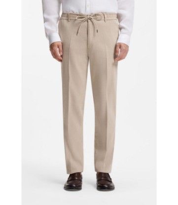 Modern-fit trousers in a linen blend