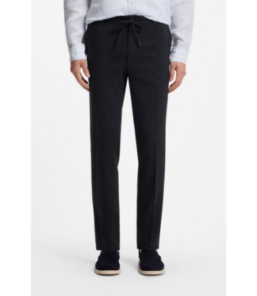 Modern-fit trousers in a linen blend