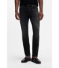 Delaware Slim-fit black jeans in stretch cotton blend
