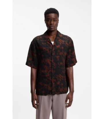 Oversized-fit shirt with digital print