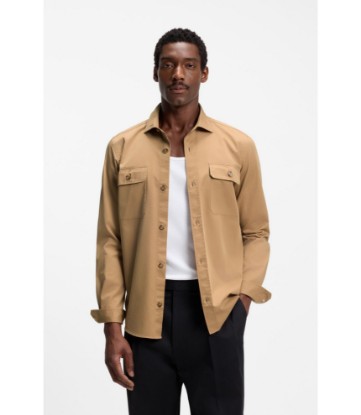 Heritage casual-fit shirt in compact cotton poplin