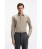 Slim-fit shirt in Italian-made performance-stretch fabric