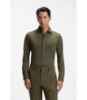 Slim-fit shirt in Italian-made performance-stretch jersey