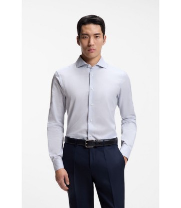 Slim-fit shirt in Italian-made cotton