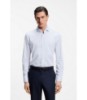 Slim-fit shirt in striped twill