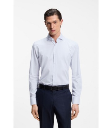 Slim-fit shirt in striped twill
