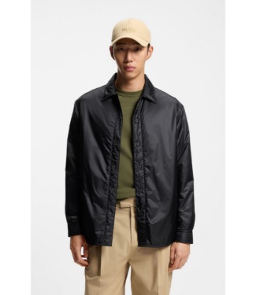 Oversized-fit overshirt in ripstop fabric