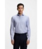 Wrinkle-resistant slim-fit shirt in a cotton blend