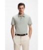 Bubble-structure polo shirt in cotton