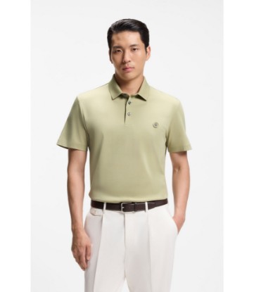 Polo shirt in mercerized cotton with Double B monogram