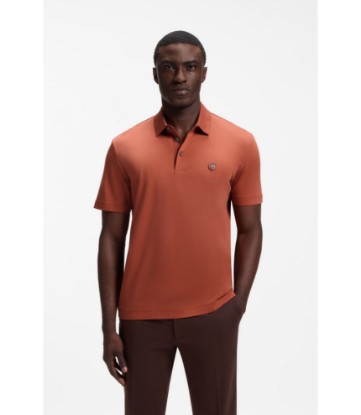 Polo shirt in mercerized cotton with Double B monogram