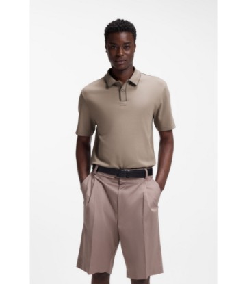 Luxury cotton polo shirt with contrast trim