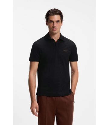 BOSS x ASTON MARTIN polo shirt in mercerized cotton jacquard
