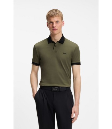 Slim-fit cotton polo shirt