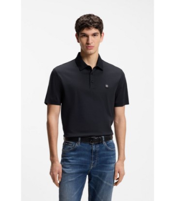 Polo shirt in mercerized cotton with Double B monogram