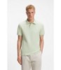Stretch-cotton slim-fit polo shirt with logo patch