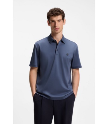 Polo shirt in mercerized cotton with Double B monogram