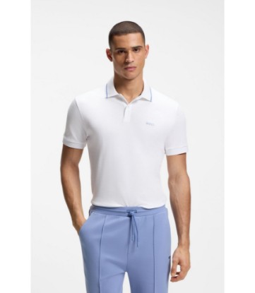 Paddy slim-fit polo shirt in interlock cotton