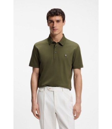 Polo shirt in mercerized cotton with Double B monogram