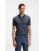 Zip-placket polo shirt in a cotton blend