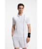 Active quick-dry polo shirt with signature stripe