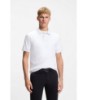 Stretch-cotton slim-fit polo shirt with logo patch