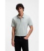 Stretch-cotton slim-fit polo shirt with logo patch