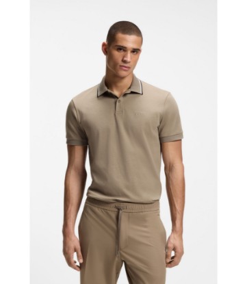 Paddy slim-fit polo shirt in interlock cotton
