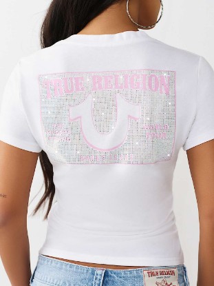 CRYSTAL V-NECK TEE