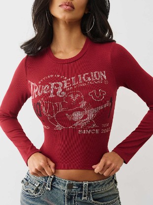 PRINTED BUDDHA LONG SLEEVE BABY TEE