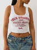 CRYSTAL TIGER CROPPED TANK