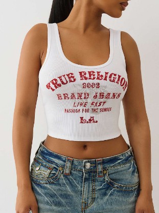 CRYSTAL TIGER CROPPED TANK