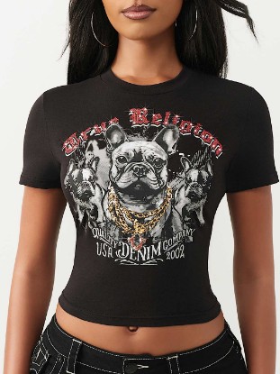 CRYSTAL FRENCHIE BABY TEE