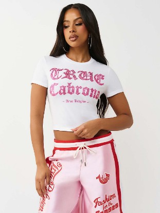 CRYSTAL SLOGAN BABY TEE