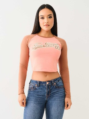 CONTRAST LONG SLEEVE BASEBALL TEE