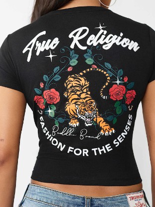 TIGER LOGO RELAXED SHRUNKEN TEE