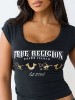 SCOOP NECK BABY TEE
