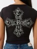 CRYSTAL LOGO CREST BABY TEE