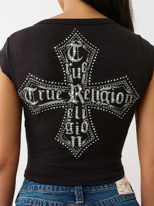 CRYSTAL LOGO CREST BABY TEE