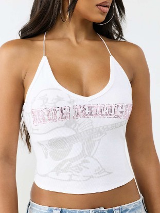 CRYSTAL RIBBED CAMI TOP