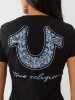 BANDANA HORSESHOE V NECK TEE